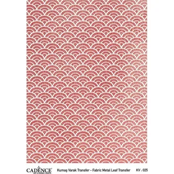 Nášivka Transferový obrázek na textil - měděné vlnky -