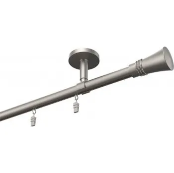 Garnýž Profilová hliníková garnýž stropní jednoduchá Elegant Satin Capri