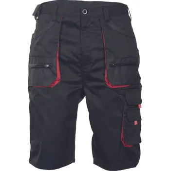 pracovní kraťasy Cerva FF CARL BE-01-009 šortky černá/červená - 58