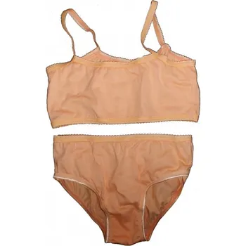 Dívčí spodní prádlo - KALHOTKY a LAMBÁDA meruňkové - vel.116-122