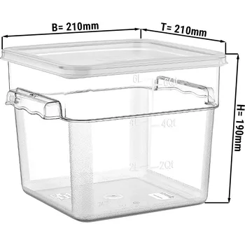 Dóza na potraviny G.Gastro Nádoba na potraviny vč. víka - 3,8L