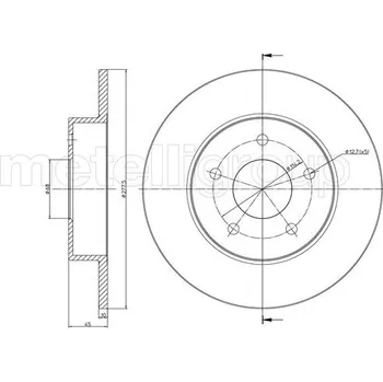 Brzdový kotouč Brzdový kotouč METELLI 23-0762C
