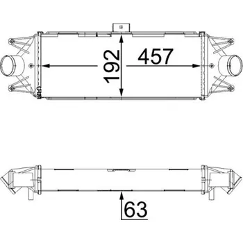 Chladič motoru Chladič turba MAHLE CI 438 000S