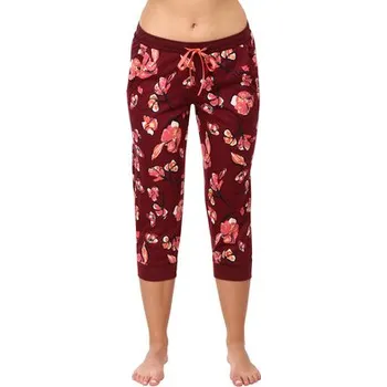 Dámské kalhoty Pleas Dámské kalhoty 3/4 vínová M (179746-502-040)