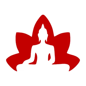 samolepka Budha 003 levá (18 - tmavě červená) SAMOLEPKA NA AUTO, NÁLEPKA, FÓLIE, POLEP, TUNING, VLASTNÍ TEXT, TISK, AUTOSAMOLEPKY.cz, POLEPY, OBRÁZEK, LOGO, 3D STICKERS