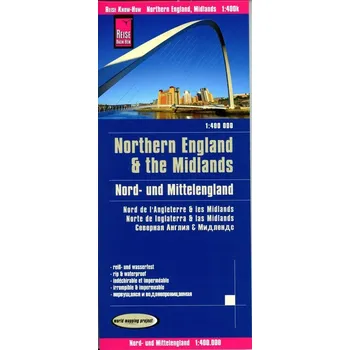 Reise Know-How Landkarte Nord- und Mittelengland / Northern England & the Midlands (1:400.000) - Peter Rump, Reise Know-How Verlag