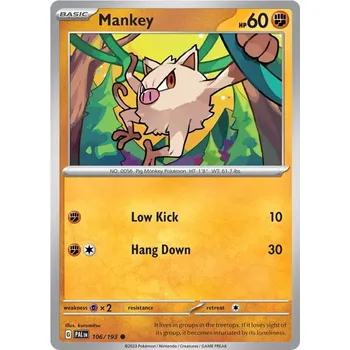 Karetní hra Mankey 106/193 - Paldea Evolved Typ karty: Non-Holo