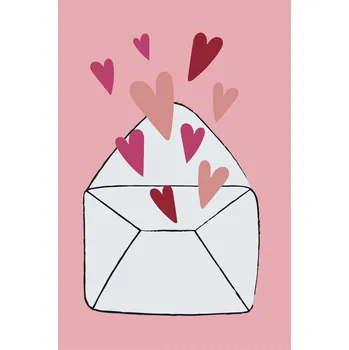 Malování podle čísel - Dopis z lásky Velikost: 40x60cm, Rámování: Pouze srolované plátno