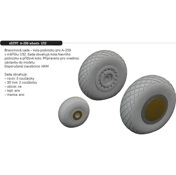 Plastikový model Eduard 1/32 A-20G wheels (HKM)