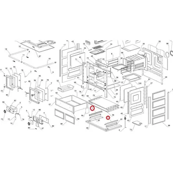 La Nordica - Kolejnice šuplíku (kompletní sada 2 ks) - ROSA