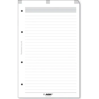 Náplň do diáře Náhradní vložky do diářů ADK - A5/ poznámkové listy / 50 l