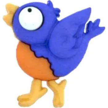 Knoflík Pro Háčkování Knoflík exclusive Ptáček fialový