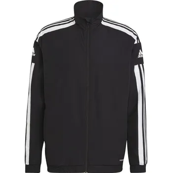 Pánská sportovní bunda adidas SQ21 PRE JKT černá GK9549 - XL | UK 12,5 | US 13