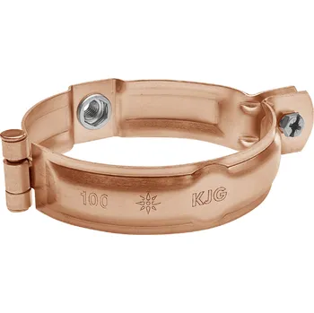 Objímka svodu šroubovací M10, Měděná Cu - Průměr 100 mm