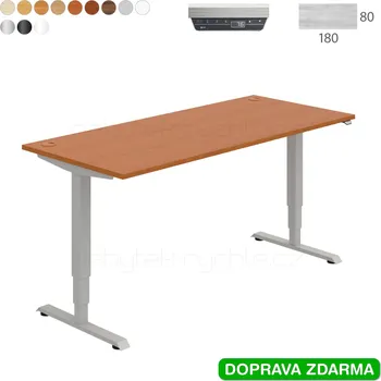 Psací stůl MSR 3M 1800 Hobis Motion Run 180 x 80 x 64,5 až 130,5 cm, paměťový ovladač