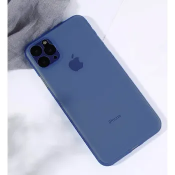 Pouzdro na mobilní telefon Ultratenký plastový kryt pro Apple iPhone 12 Pro - tmavě modrý