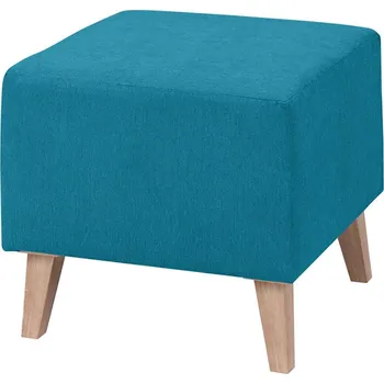 Taburet Taburet OVIEDO | 51x51 cm | bez úložného prostoru | tyrkysová