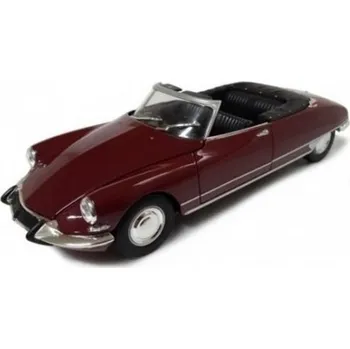 autíčko Welly Citroen DS 19 Cabriolet, Burgundy 1:36