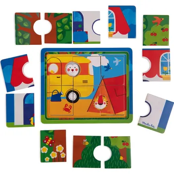 Puzzle MOULIN ROTY Třívrstvé puzzle Les Popipop