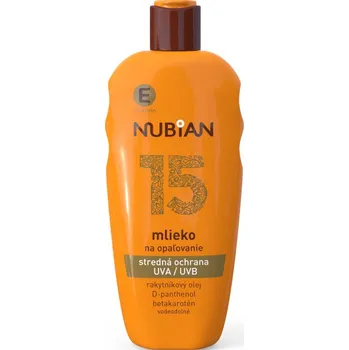 Přípravek na opalování Nubian Mléko na opalování SPF15 200 ml