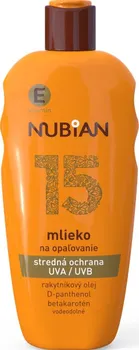 Přípravek na opalování Nubian Mléko na opalování SPF15 200 ml