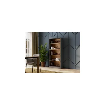 Knihovna FALCO Knihovna/regál Melisa 80 antracit/dub artisan
