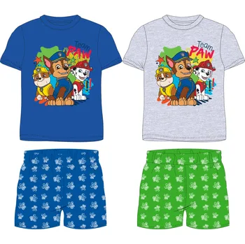 Chlapecké pyžamo Paw Patrol - Tlapková patrola -Licence Chlapecké pyžamo - Paw Patrol 52042138, šedý melír / zelená Barva: Šedá, Velikost: 128