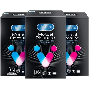 Durex Mutual Pleasure 3x 16 ks Kondom Durex Mutual Pleasure 3x 16 ks