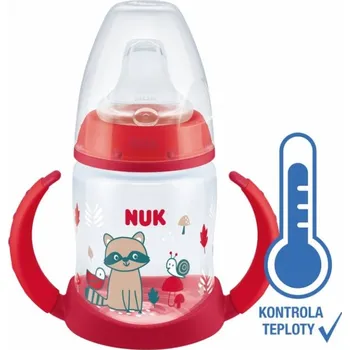 Kojenecká láhev NUK FC lahvička na učení s kontrolou teploty 150ml - červená