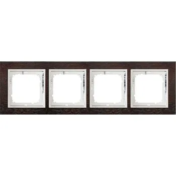 Timex Dřevěný rámeček Opus Premium Plus wenge / chrom, čtyřnásobný