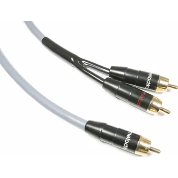 Audio kabel Melodika RCA (Cinch) - RCA (Cinch) kabel x2 15m šedý