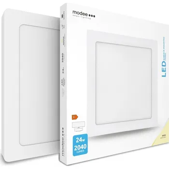 LED panel LED mini panel přisazený 24W čtverec bílý 2040 lm 4000K