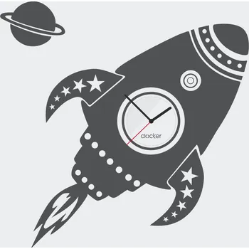 Samolepící dekorace Clocker Nalepovací hodiny Rocket Barva ciferníku: Bílá