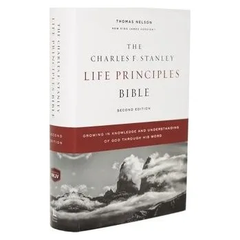 Cizojazyčná kniha NKJV, Charles F. Stanley Life Principles Bible, 2nd Edition, Hardcover, Comfort Print