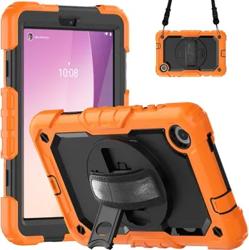 Pouzdro na tablet VSECHNONAMOBIL 59506 SOLID 360 Obal pro Lenovo Tab M8 4. generace (4th gen) oranžový