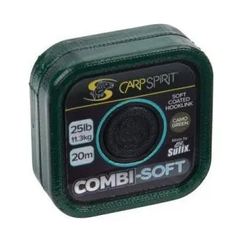 Carp Spirit Návazcová šňůrka Combi-Soft Coated Braid 25lb/11,3kg/20m Camo Green