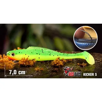 Umělá nástraha Ripper RedBass Kicker S - 70 mm černo-zlatá perleť