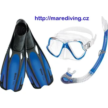 Ploutve Maska + Šnorchl + Ploutve - MARES WAHOO SET Modrá 44 / 45