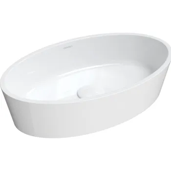 Omnires BARI M+ BARI500UNBP Umyvadlo na desku, litý mramor bílá lesk