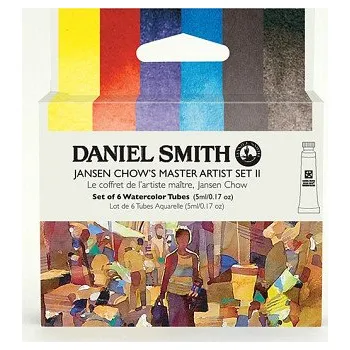 Výtvárné potřeby Sada akvarelových barev DS 6x5ml Jansen Chow‘s Master set 2 (Sada akvarelových barev DS 6x5ml Jansen Chow‘s Master set 2)
