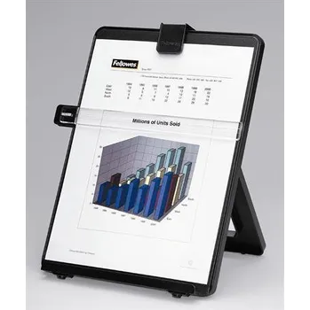 Držák dokumentů, FELLOWES "Workstation", černý