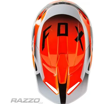 Helma na motorku Náhradní kšilt dětské helmy FOX Youth V1 Visor Leed Flo Orange 2023