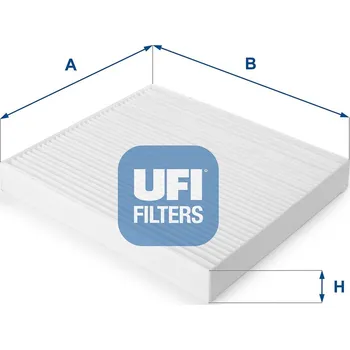 Ventilátor topení a klimatizace Kabinový (pylový) filtr UFI 53.093.00