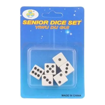 Hrací kostka Kostky na blistru