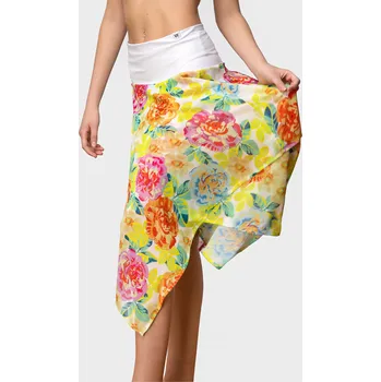 Dámské šaty VFstyle Dámský plážový přehoz 2v1 Timea žlutý Velikost: XS-M