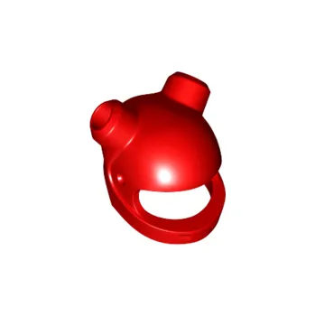 Helma na motorku 82252 Red Helmet Motorcycle with 2 Angled Holes for Bars (Červená přilba na motorku s 2 úhlovými otvory pro tyče)