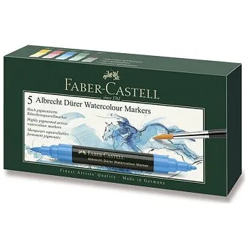 Sada akvarelových popisovačů Faber-Castell 5ks (Sada akvarelových popisovačů Faber-Castell Albrecht Dürer 5ks)