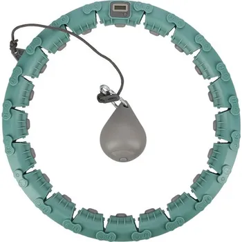 HMS FH04 masážní hula hoop se závažím a počítadlem zelená