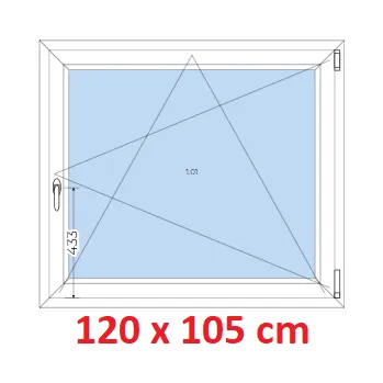 Okno Soft Plastové okno 120x105 cm, otevíravé a sklopné