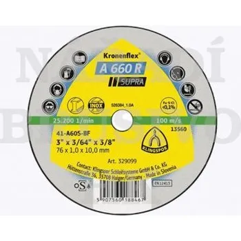 Řezný kotouč Klingspor Řezný kotouč 50x1x6,0 A660R SUPRA 4014855536665